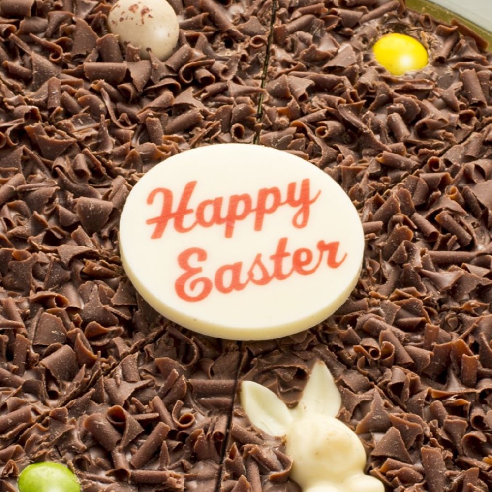 Easter Chocolate Pizza Plaque